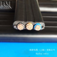 加强型扁电缆耐磨带钢丝扁平电