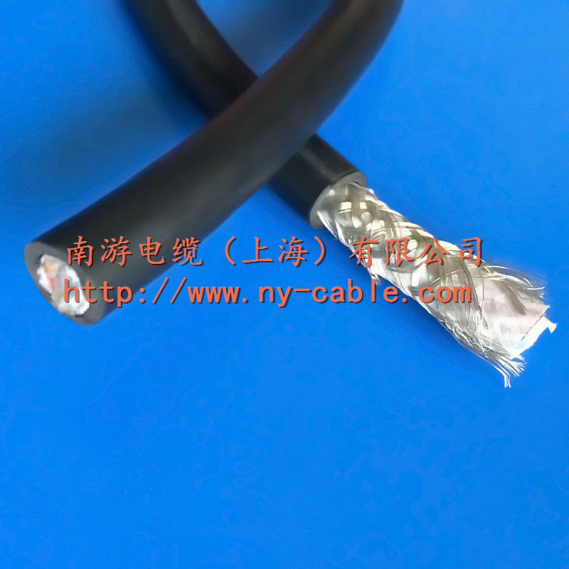 屏蔽拖链电缆镀锡铜丝编织网状抗干扰层